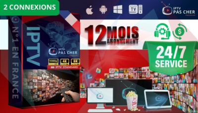 ABONEMMENT IPTV 12 MOIS STANDARD (2 APPAREILS)